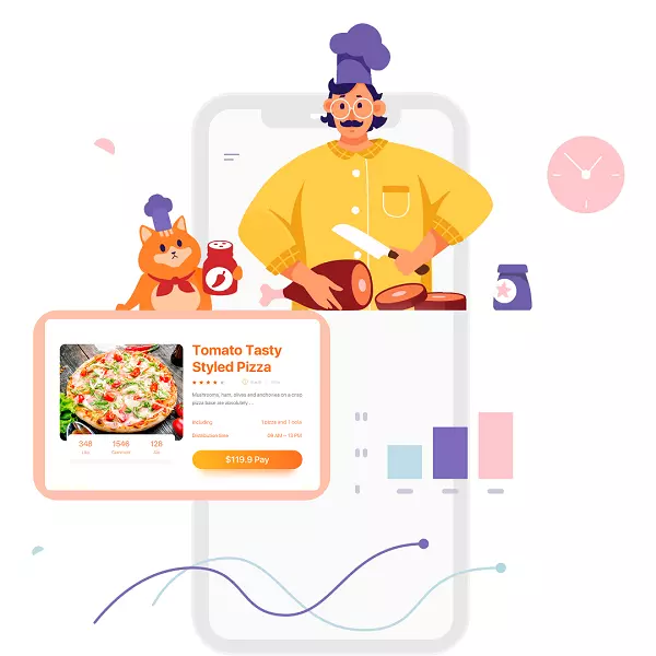 Software de pedidos de alimentos para restaurantes