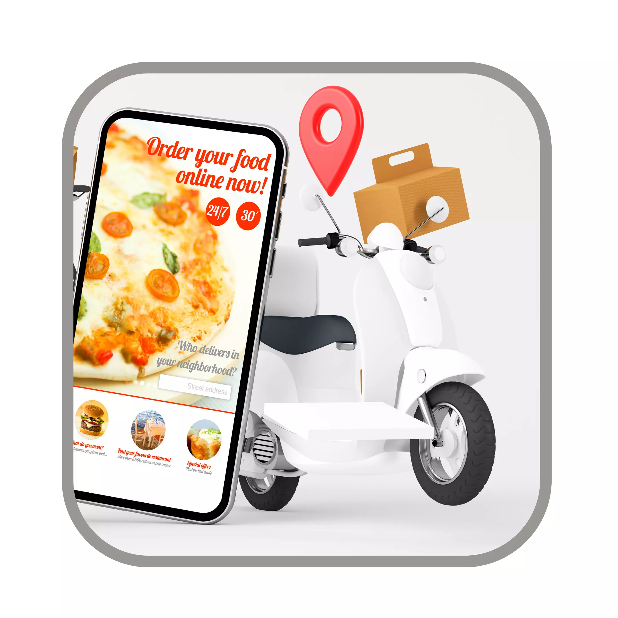 quick and easy order handing app for fast food restaurant
