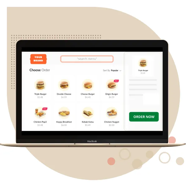 Sistema de pedidos de alimentos en línea